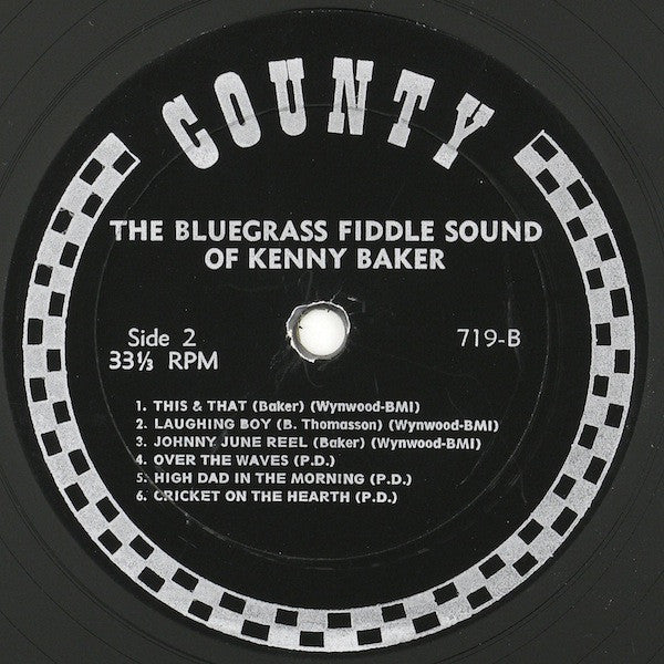 Kenny Baker  - Portrait Of A Bluegrass Fiddler - LP