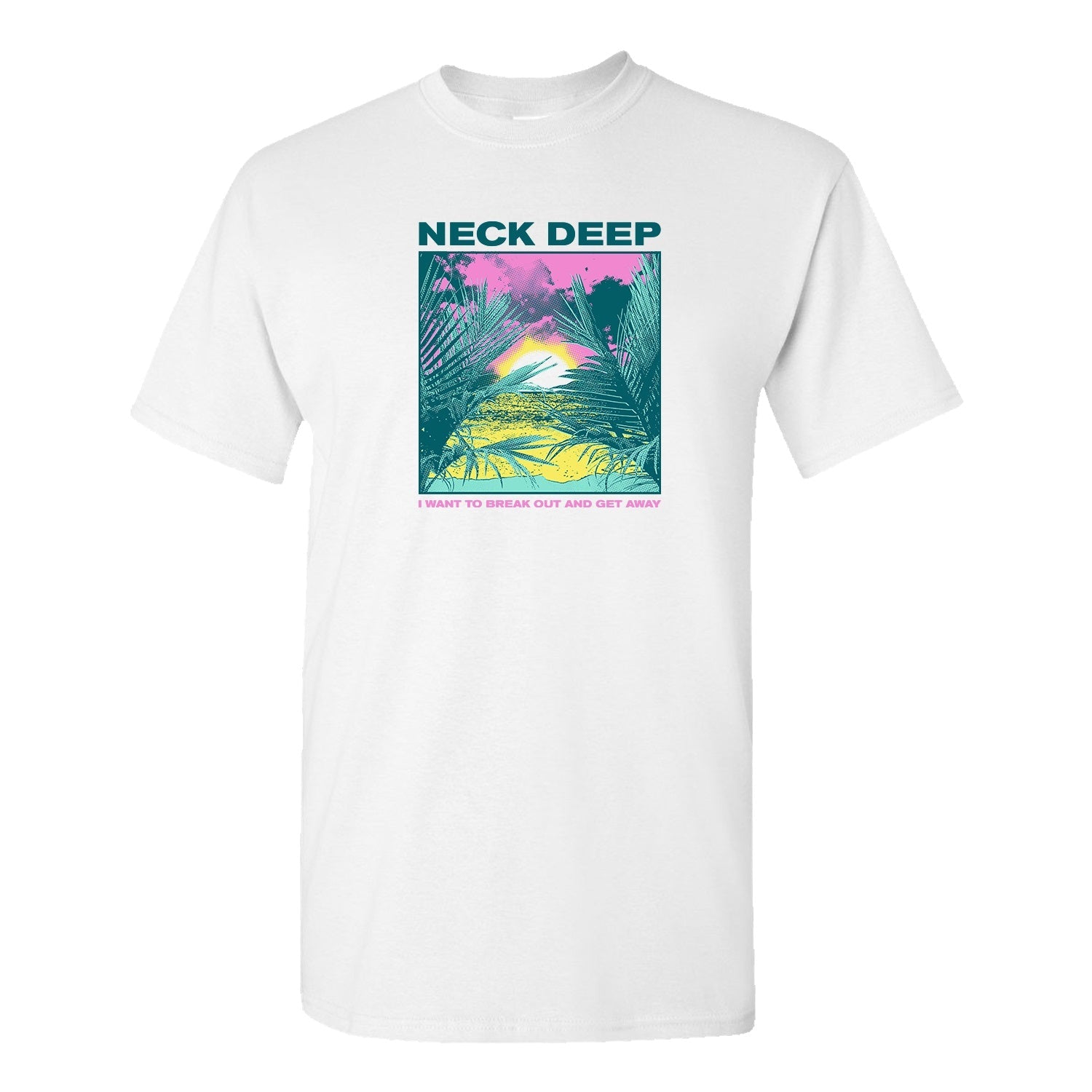 Neck Deep Break Out White T-shirt