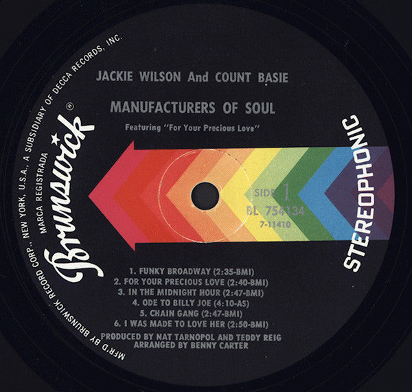 Jackie Wilson & Count Basie - Manufacturers Of Soul - LP