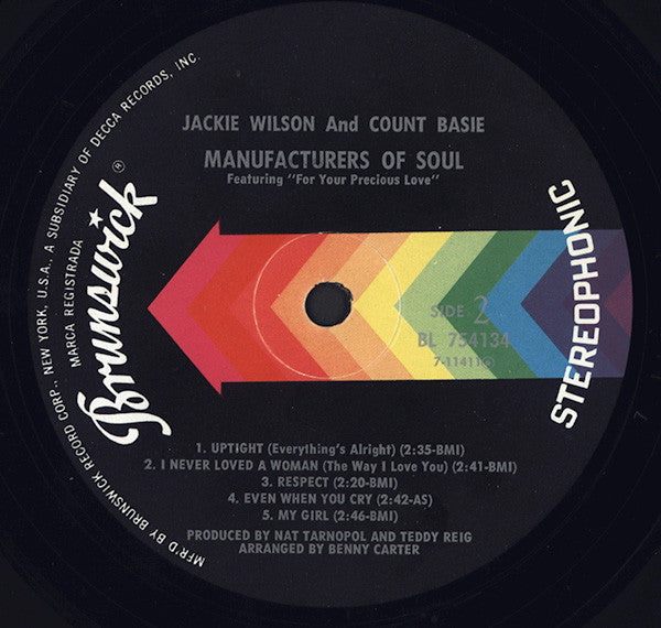 Jackie Wilson & Count Basie - Manufacturers Of Soul - LP
