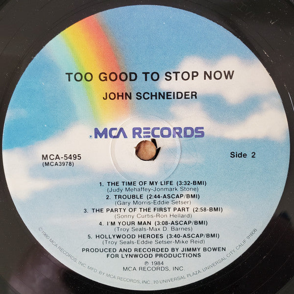 John Schneider - Too Good To Stop Now - LP