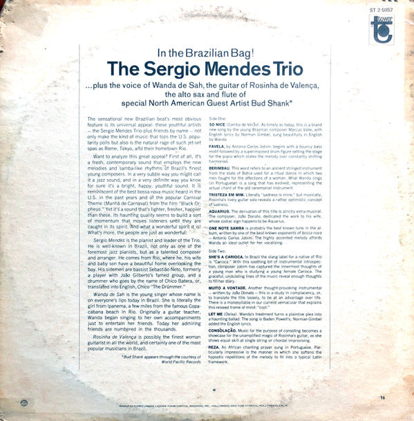 The Sergio Mendes Trio* - In The Brazilian Bag - LP