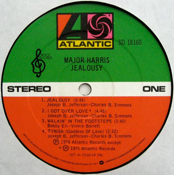 Major Harris - Jealousy - LP