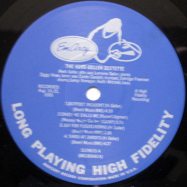 The Herb Geller Sextette* - The Herb Geller Sextette - LP