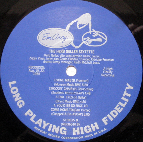 The Herb Geller Sextette* - The Herb Geller Sextette - LP