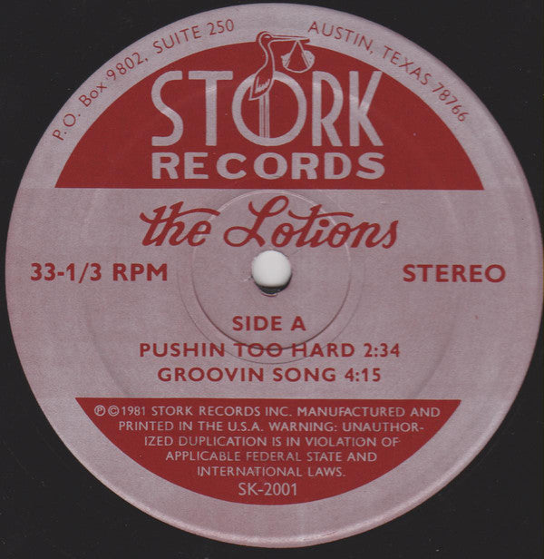 The Lotions - The Lotions - LP