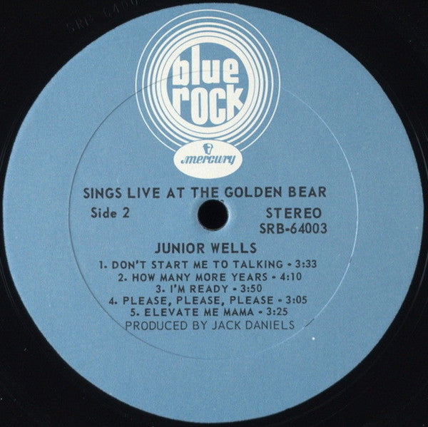 Junior Wells - Sings Live At The Golden Bear - LP