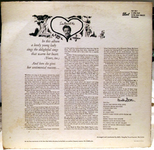 Gale Storm - Sentimental Me - LP