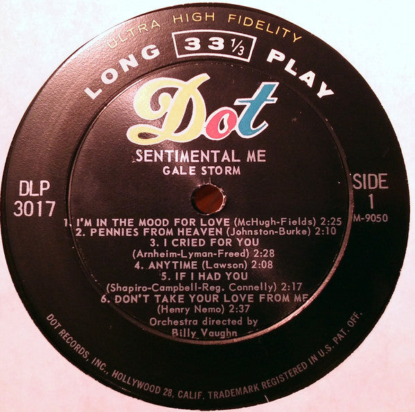 Gale Storm - Sentimental Me - LP