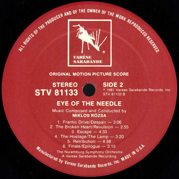 Miklós Rózsa - Eye Of The Needle (Original Motion Picture Score) - LP