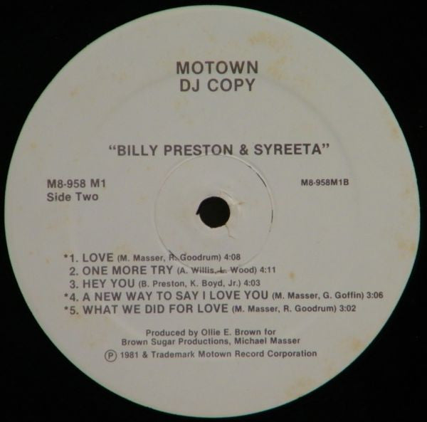 Billy Preston & Syreeta - Billy Preston & Syreeta - LP