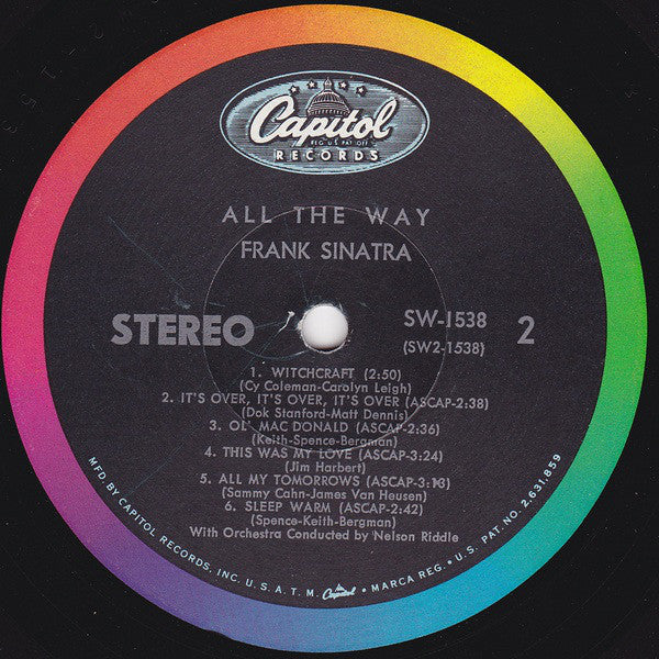 Frank Sinatra - All The Way - LP