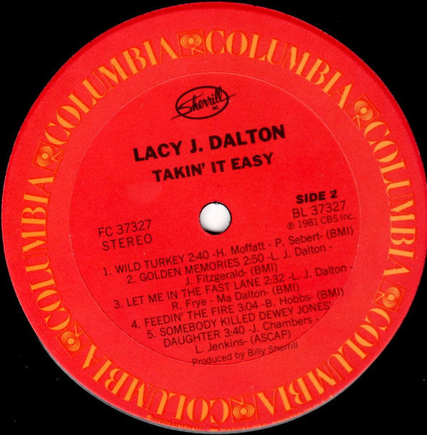 Lacy J. Dalton - Takin' It Easy - LP