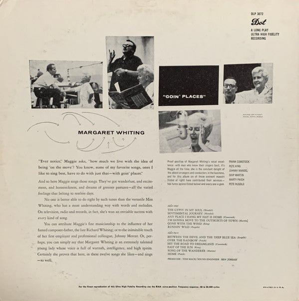 Margaret Whiting - Goin' Places - LP