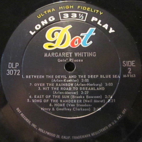 Margaret Whiting - Goin' Places - LP
