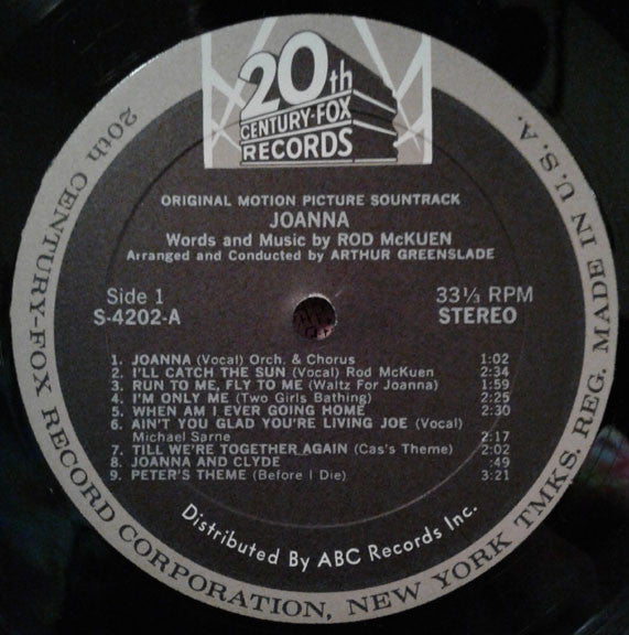 Rod McKuen - Joanna - LP