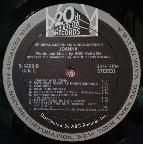 Rod McKuen - Joanna - LP