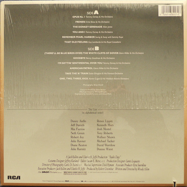 Various - Radio Days - Selections From The Original Soundtrack Of The Motion Picture - LP