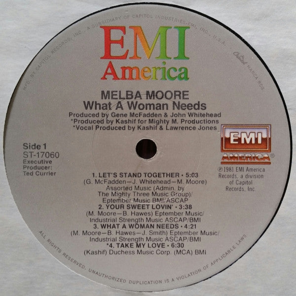 Melba Moore - What A Woman Needs - LP