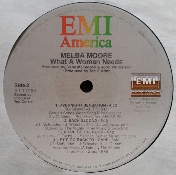 Melba Moore - What A Woman Needs - LP