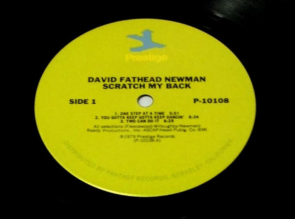 David "Fathead" Newman - Scratch My Back - LP
