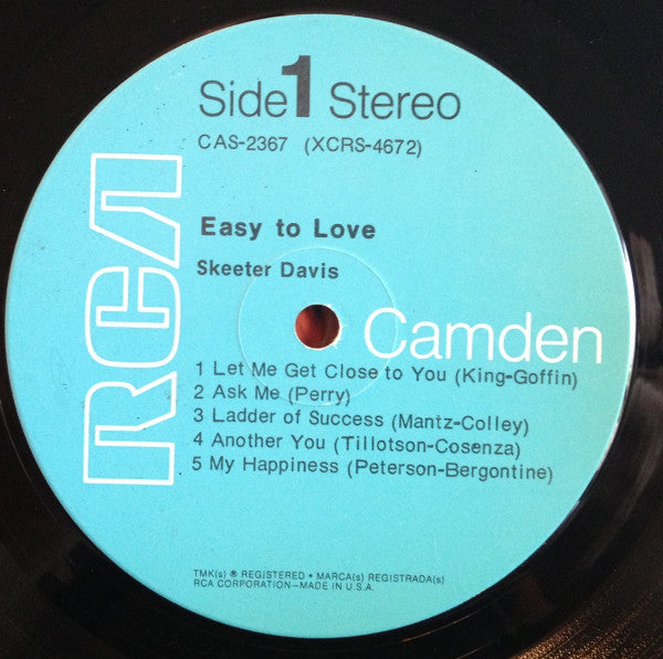 Skeeter Davis - Easy To Love - LP