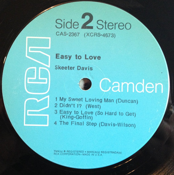 Skeeter Davis - Easy To Love - LP
