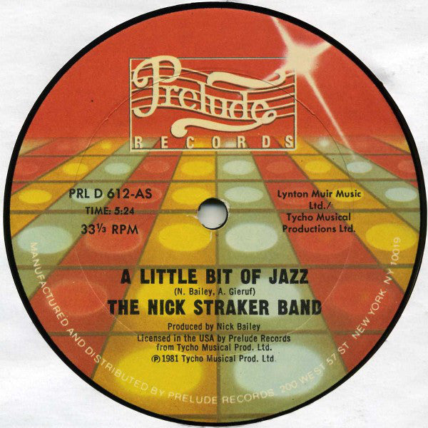 The Nick Straker Band* - A Little Bit Of Jazz - LP
