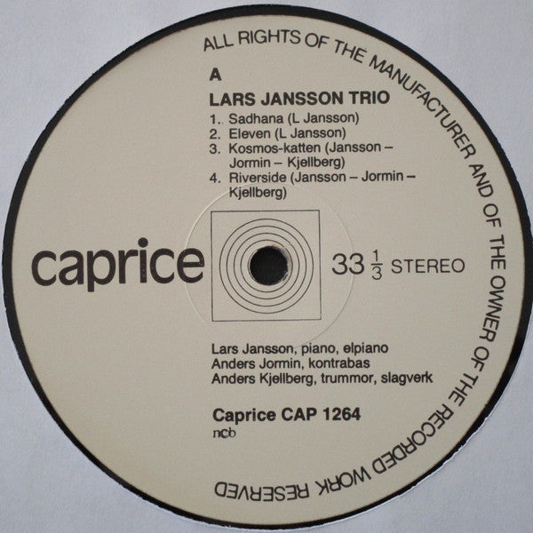 Lars Jansson Trio - Sadhana - LP