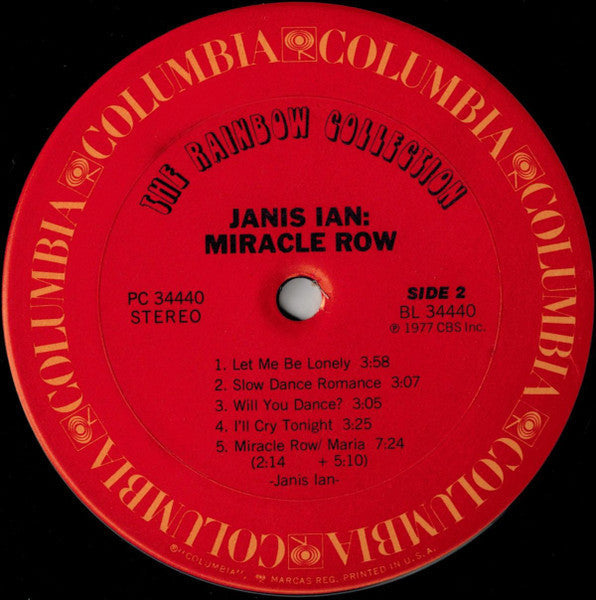 Janis Ian - Miracle Row - LP