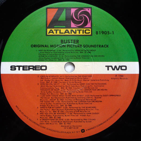 Various - Buster - Original Motion Picture Soundtrack - LP