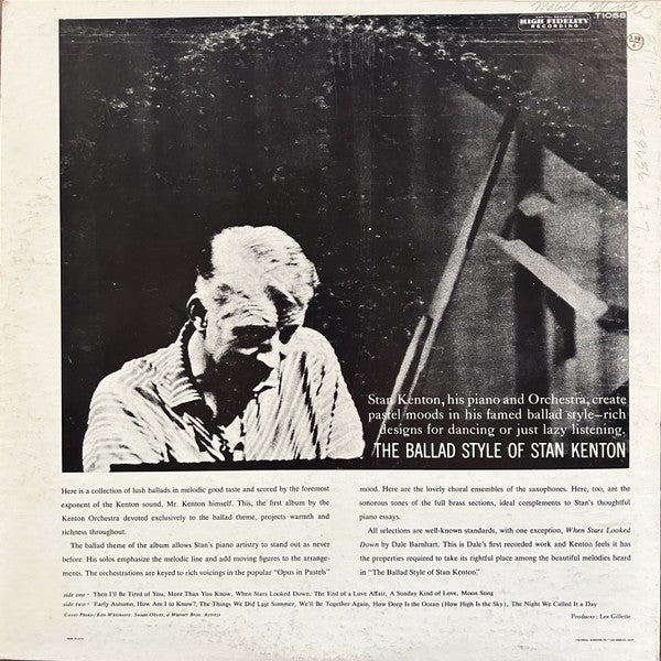 Stan Kenton - The Ballad Style Of Stan Kenton - LP