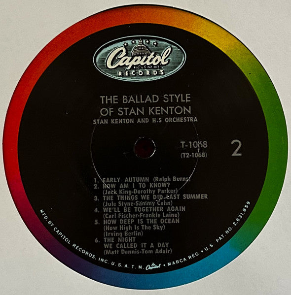 Stan Kenton - The Ballad Style Of Stan Kenton - LP