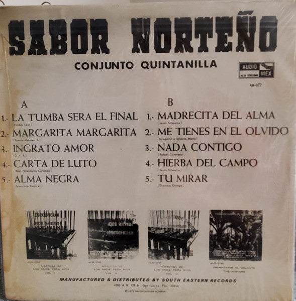 Conjunto Quintanilla - Sabor Norteño - LP
