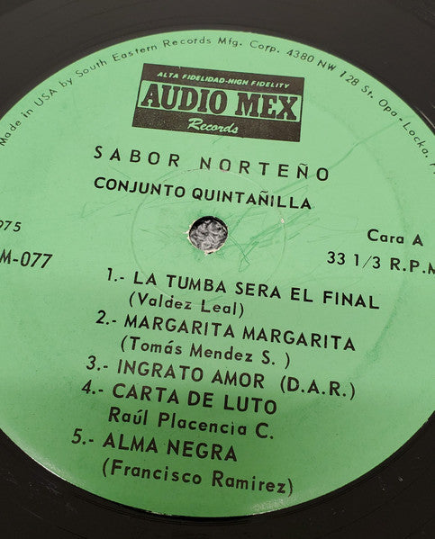 Conjunto Quintanilla - Sabor Norteño - LP