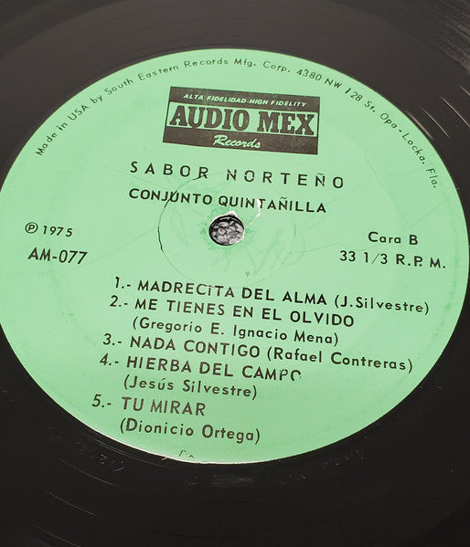 Conjunto Quintanilla - Sabor Norteño - LP