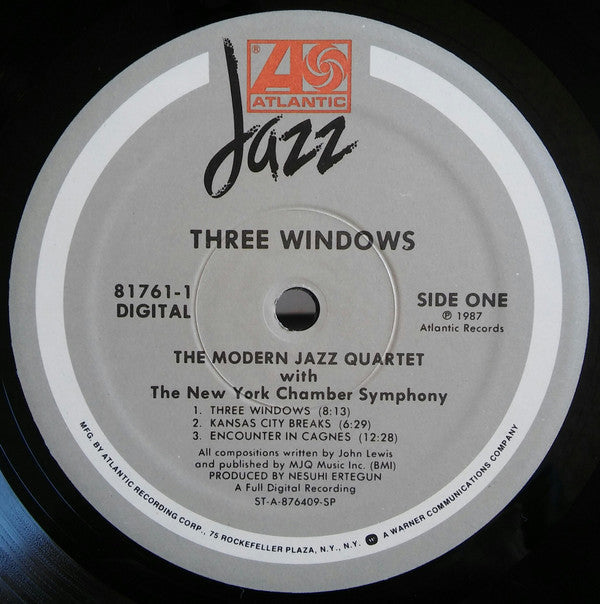 The Modern Jazz Quartet with New York Chamber Symphony - Three Windows - LP
