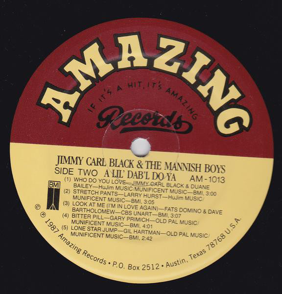 Jimmy Carl Black & The Mannish Boys - A Lil' Dab'l Do Ya - LP