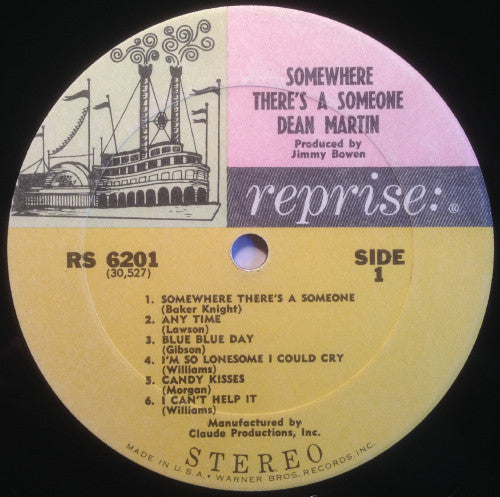 Dean Martin - Somewhere There's A Someone - LP