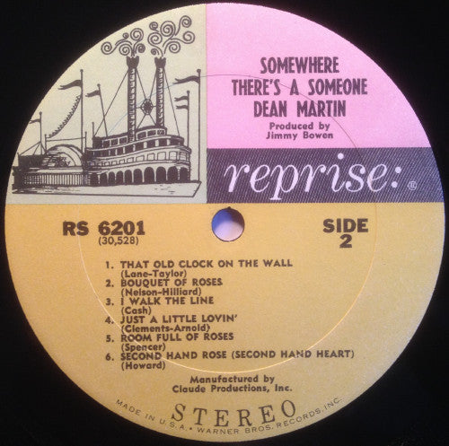 Dean Martin - Somewhere There's A Someone - LP