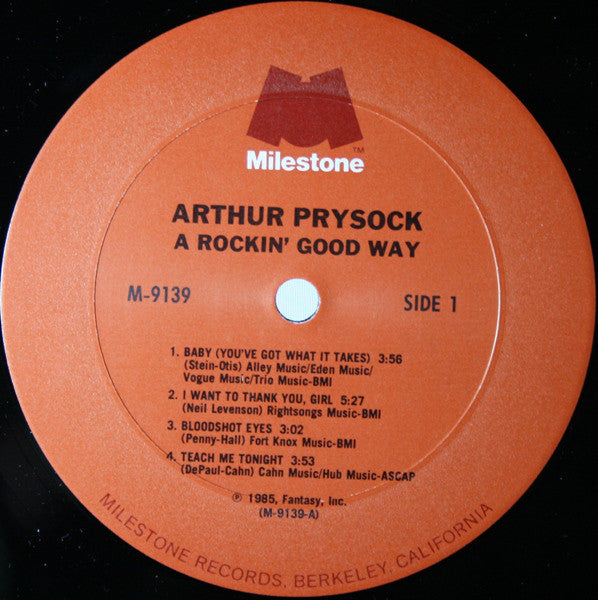 Arthur Prysock - A Rockin' Good Way - LP