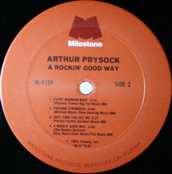 Arthur Prysock - A Rockin' Good Way - LP