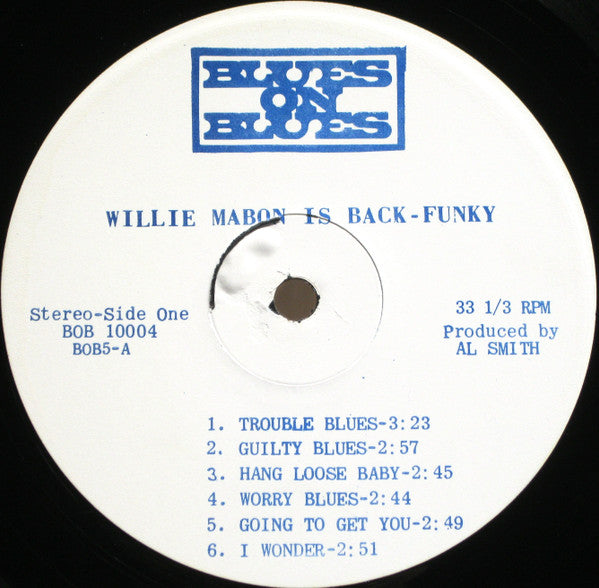 Willie Mabon - Wille Mabon Is Back Funky - LP