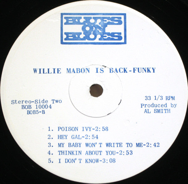 Willie Mabon - Wille Mabon Is Back Funky - LP