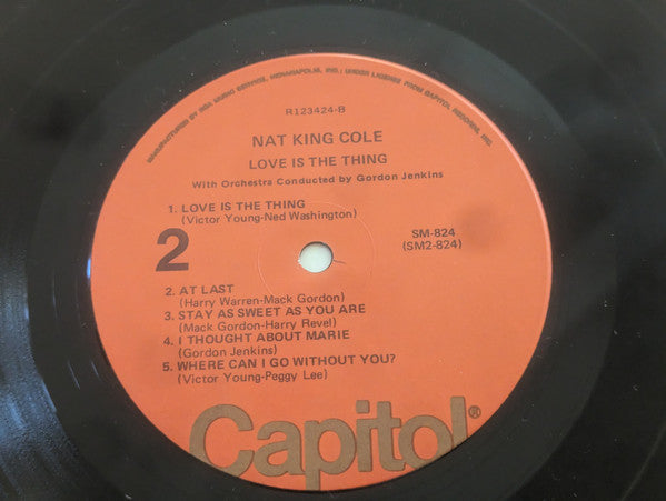 Nat "King" Cole* - Love Is The Thing - LP