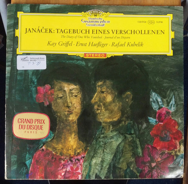 Janáček* - Kay Griffel, Ernst Haefliger, Rafael Kubelik - Tagebuch Eines Verschollenen = The Diary Of One Who Vanished = Journal d'un Disparu - LP