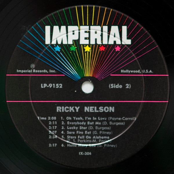 Ricky Nelson (2) - Rick Is 21 - LP