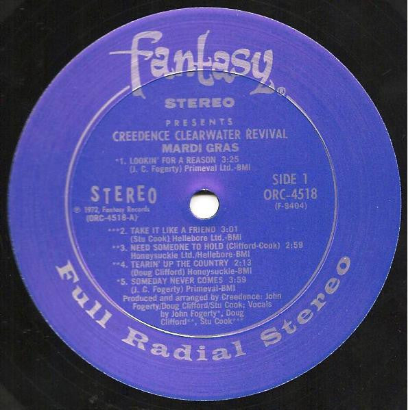 Creedence Clearwater Revival - Mardi Gras - LP