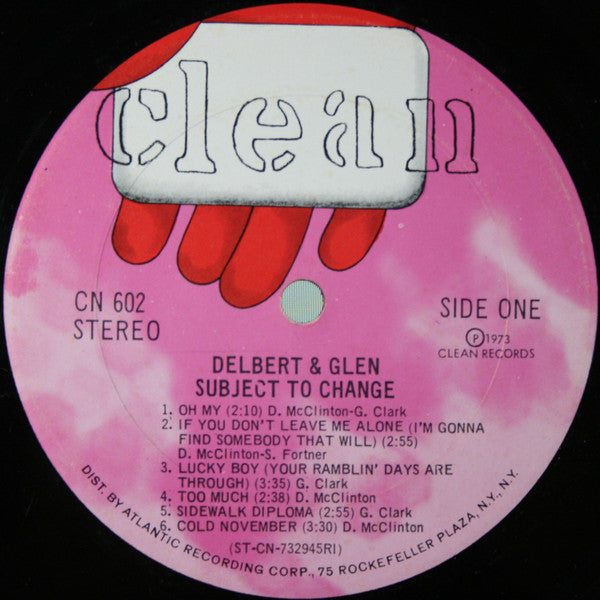 Delbert & Glen - Subject To Change - LP