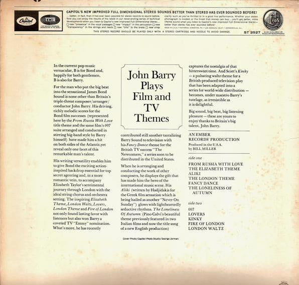 John Barry - Plays Film & T.V. Themes - LP
